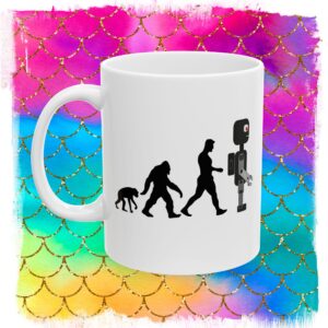 Sheldon Robot Evolution 11 oz and 15 oz Mugs
