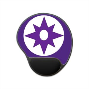 Sheldon Violet Lantern Mouse Pad with Wrist Rest