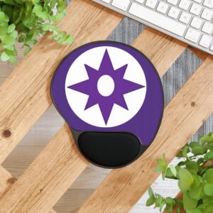 Sheldon Violet Lantern Mouse Pad with Wrist Rest