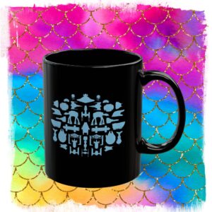 Sheldon Space Robots Silhouettes Mugs