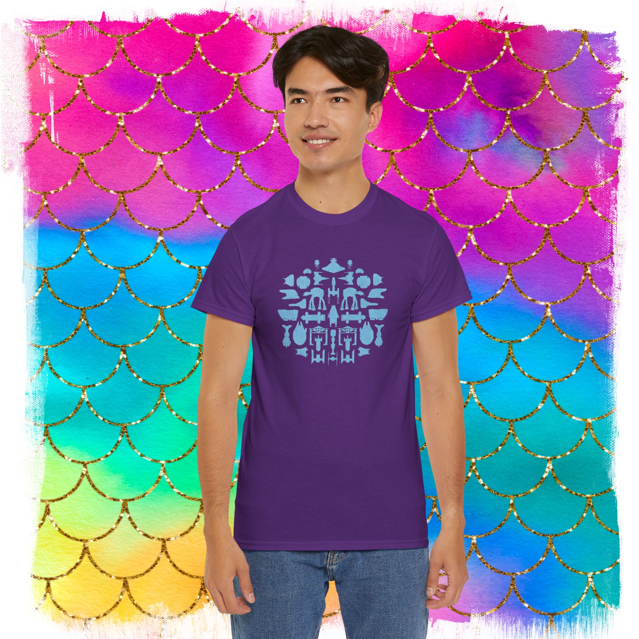 Sheldon Space Robots Silhouettes T-Shirt - Image 9