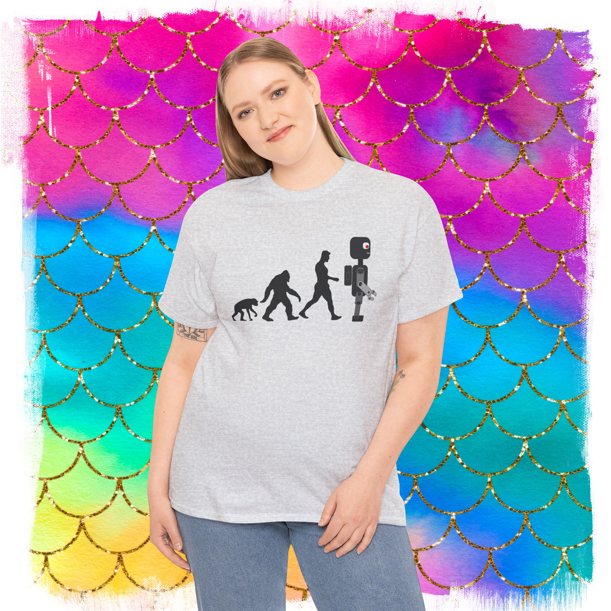 Sheldon Robot Evolution T-Shirt, The March of Progress - Image 9