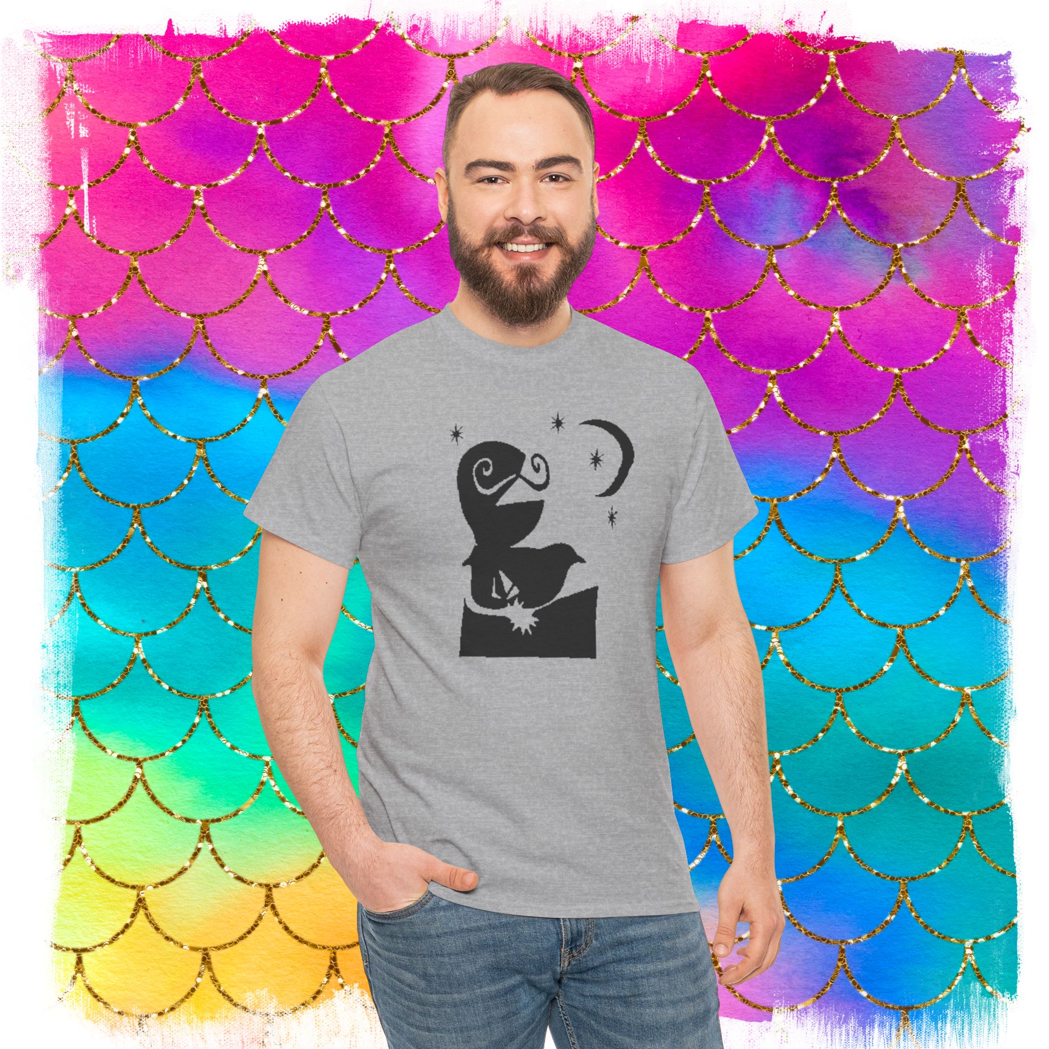 Sheldon "Good Night" Tee — Luminous Fish Graphic T-Shirt - Image 7