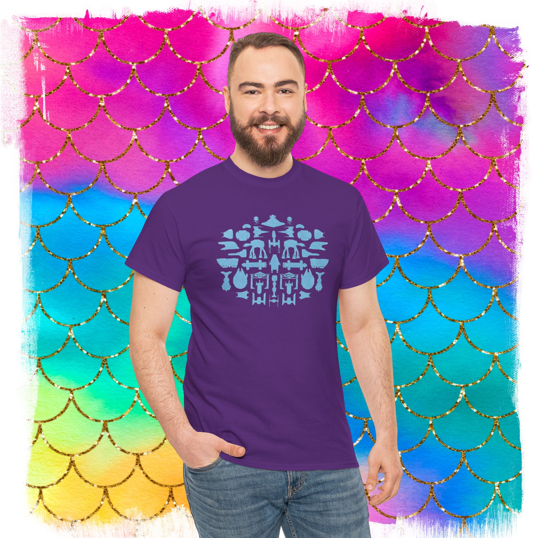 Sheldon Space Robots Silhouettes T-Shirt - Image 8