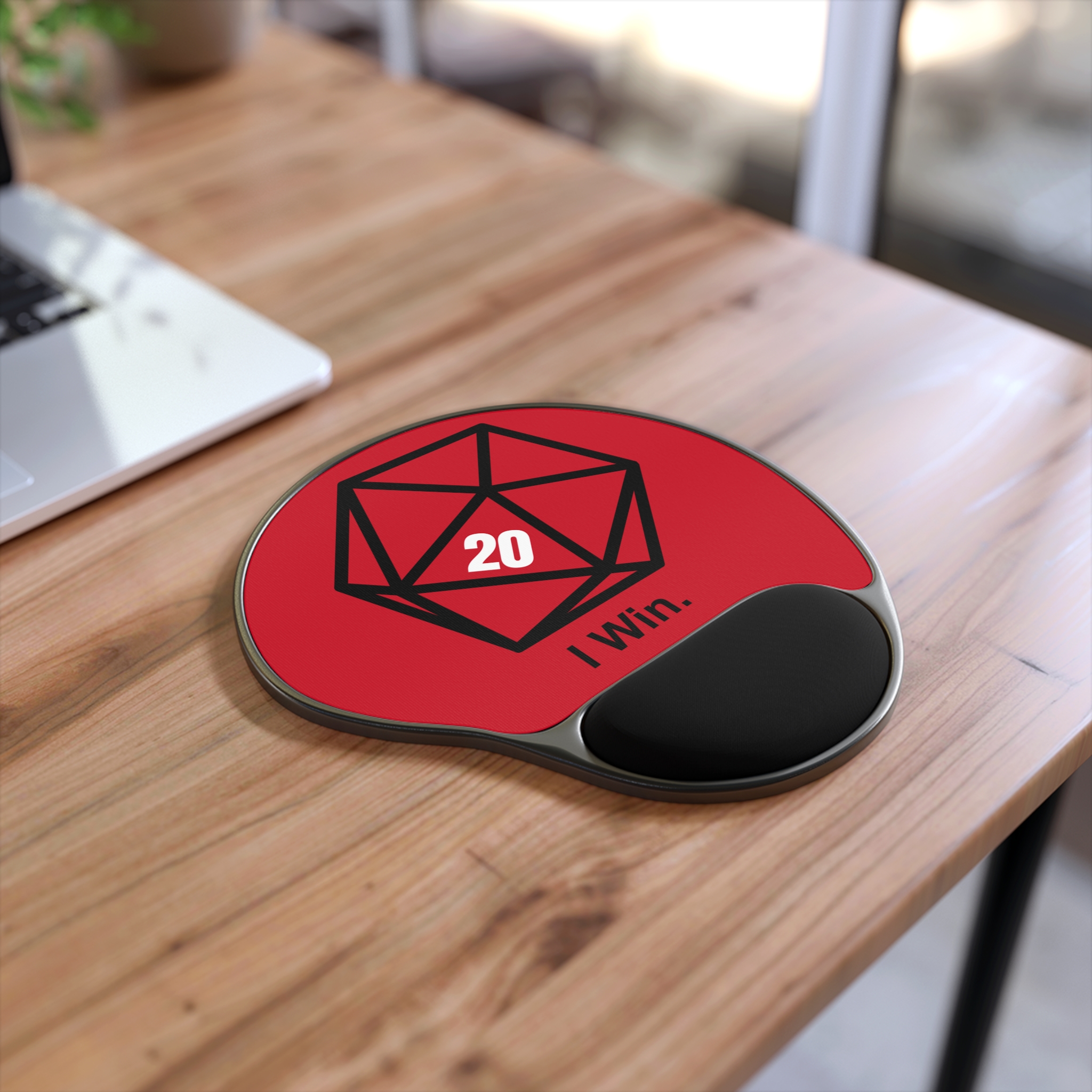 Sheldon D20 Mouse Pad with Wrist Rest, Desk Gift for Gamers - Image 3