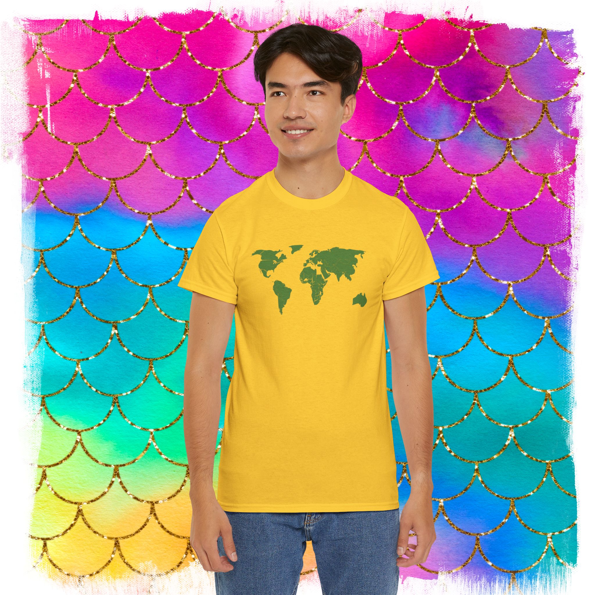 Sheldon World Map T-Shirt, Big Bang Lovers Tee - Image 6