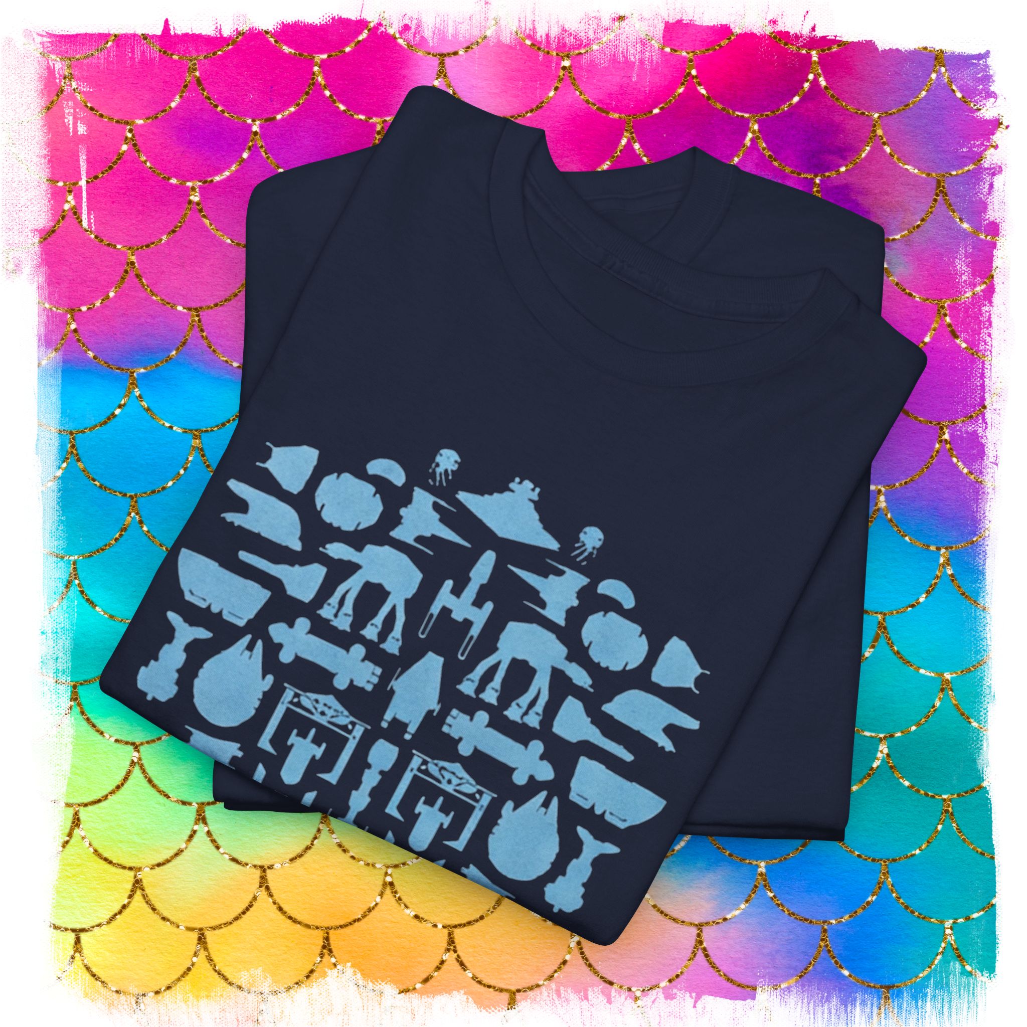 Sheldon Space Robots Silhouettes T-Shirt - Image 2