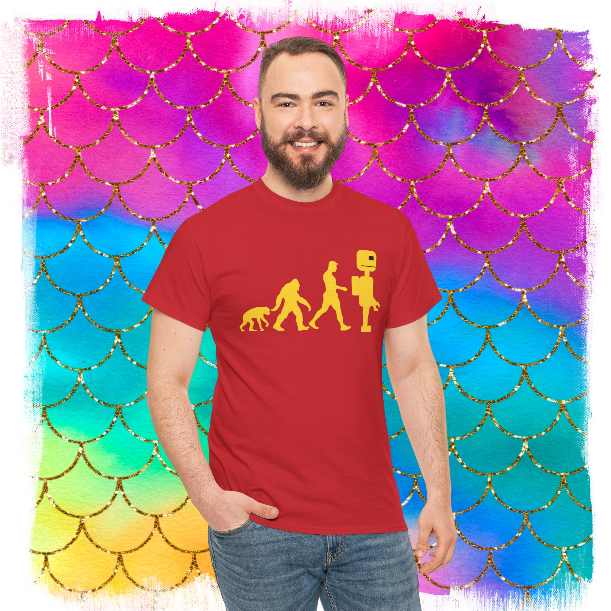 Sheldon Robot Evolution T-Shirt, The March of Progress