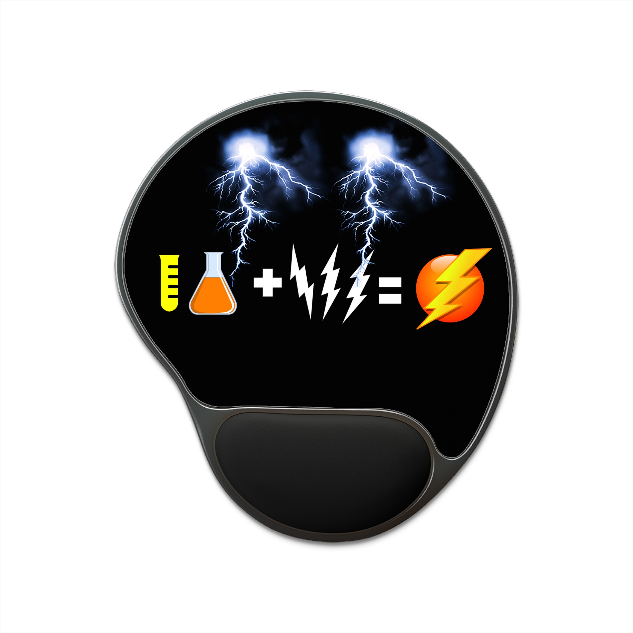 Sheldon Flash Bolt Equation Mouse Pad with Wrist Rest - Image 4