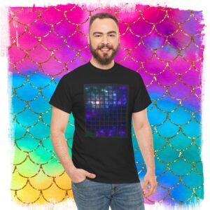 Sheldon Galaxy Grid T-Shirt “The Gyroscopic Collapse” Fan Tee
