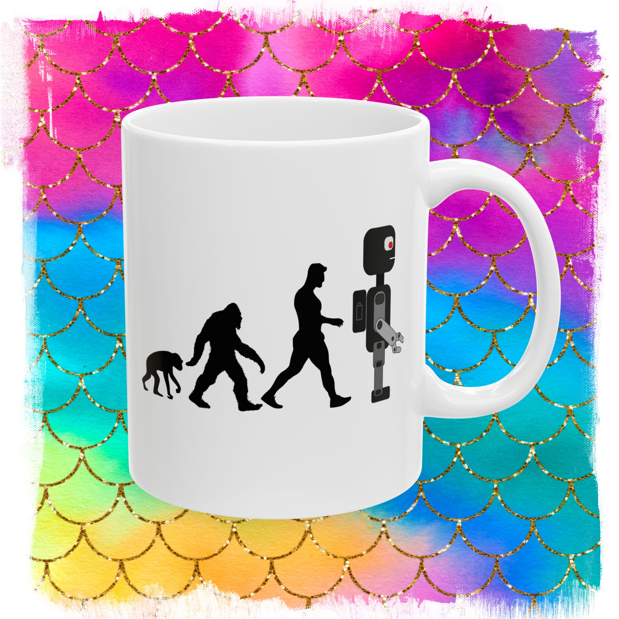 Sheldon Robot Evolution 11 oz and 15 oz Mugs - Image 3