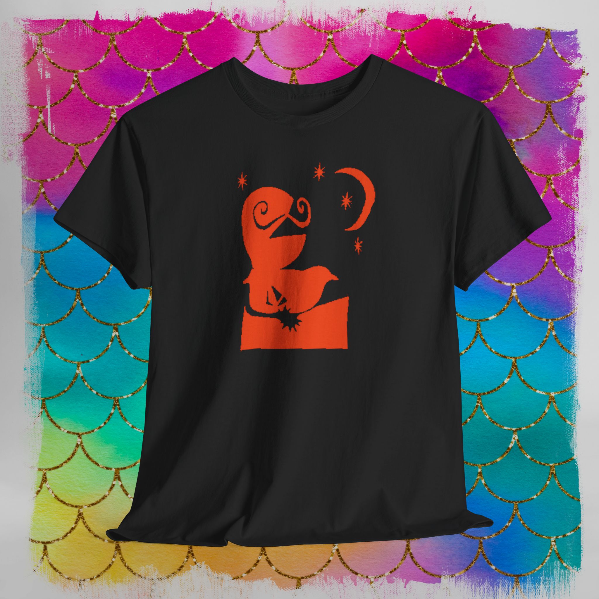 Sheldon "Good Night" Tee — Luminous Fish Graphic T-Shirt - Image 3