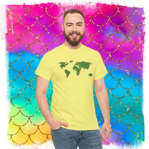 Sheldon World Map T-Shirt, Big Bang Lovers Tee