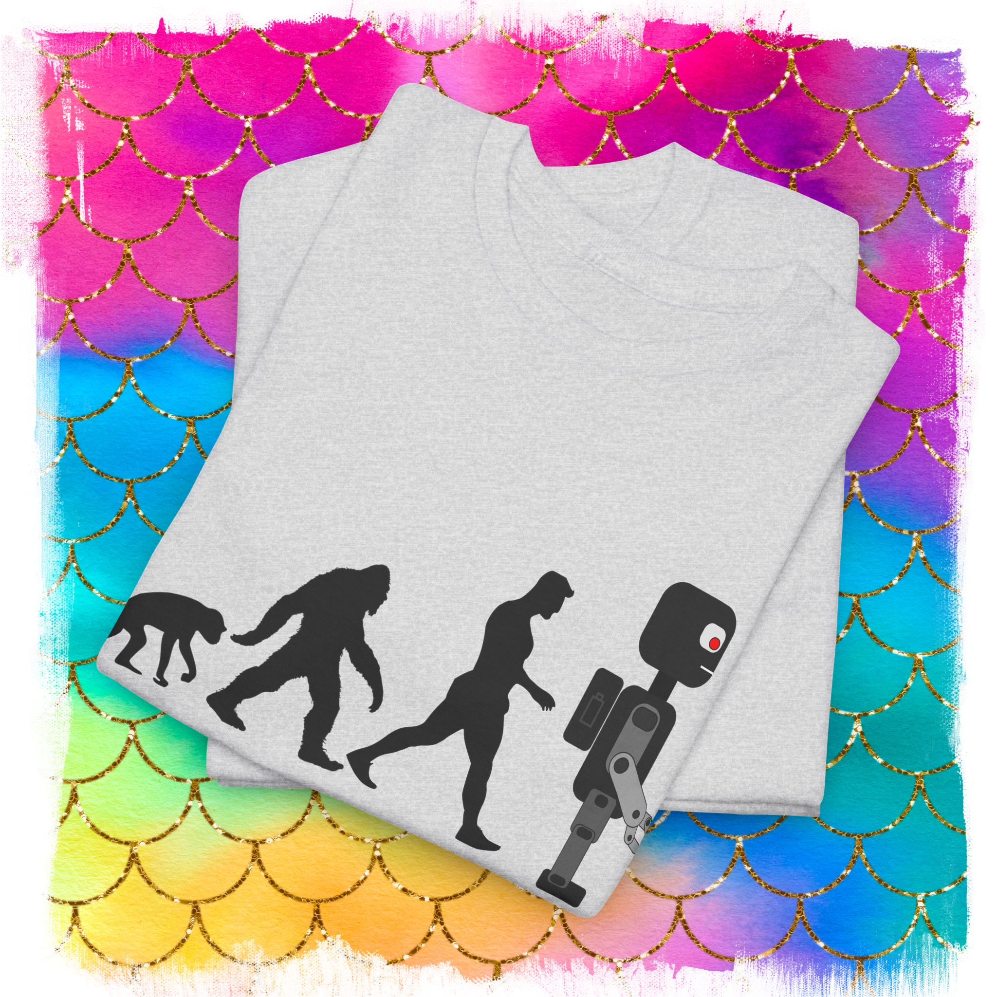 Sheldon Robot Evolution T-Shirt, The March of Progress - Image 8
