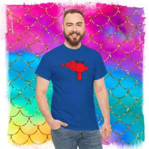 Sheldon Flash Raygun Graphic T-Shirt, Killer Robot Tee
