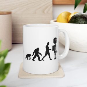 Sheldon Robot Evolution 11 oz and 15 oz Mugs