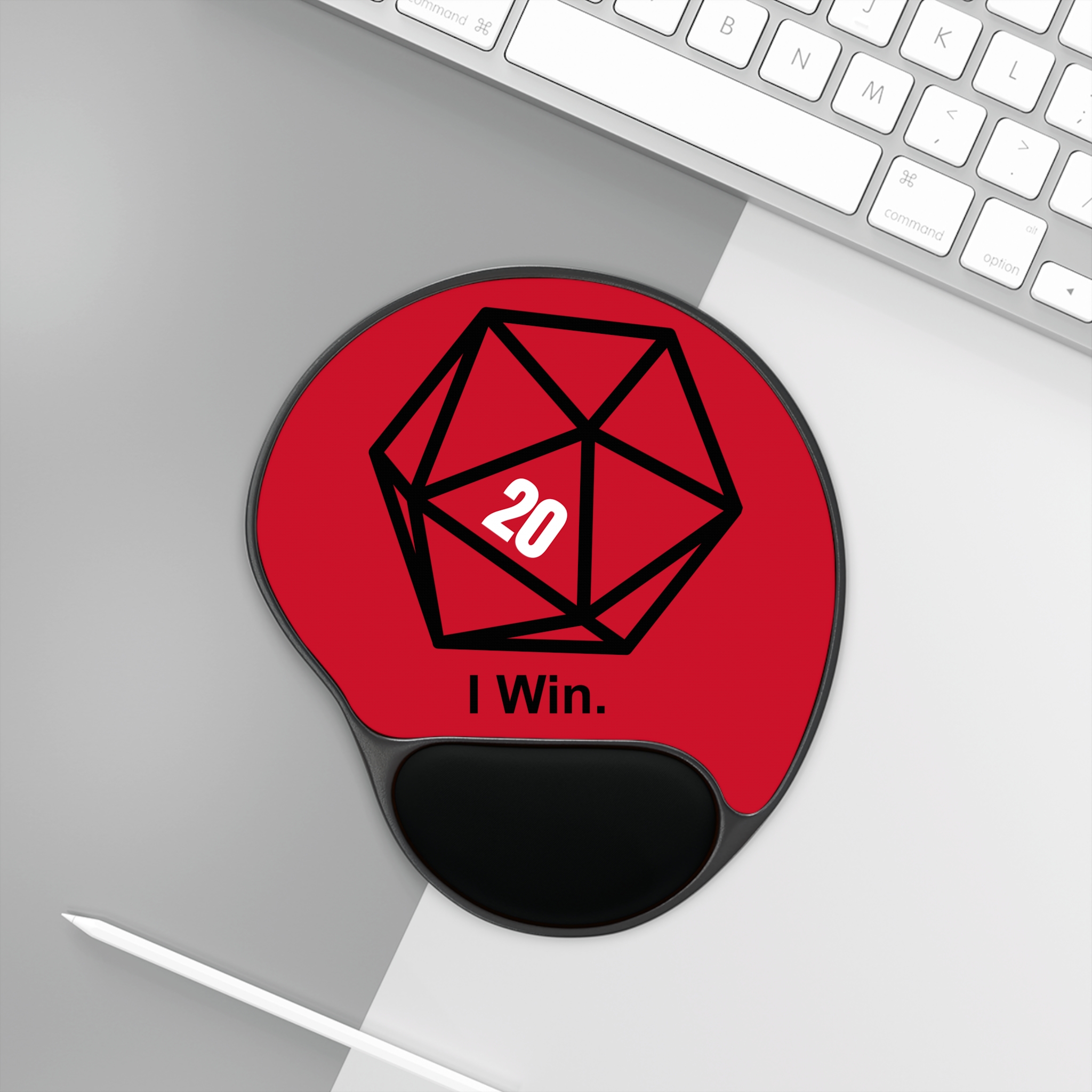 Sheldon D20 Mouse Pad with Wrist Rest, Desk Gift for Gamers - Image 2