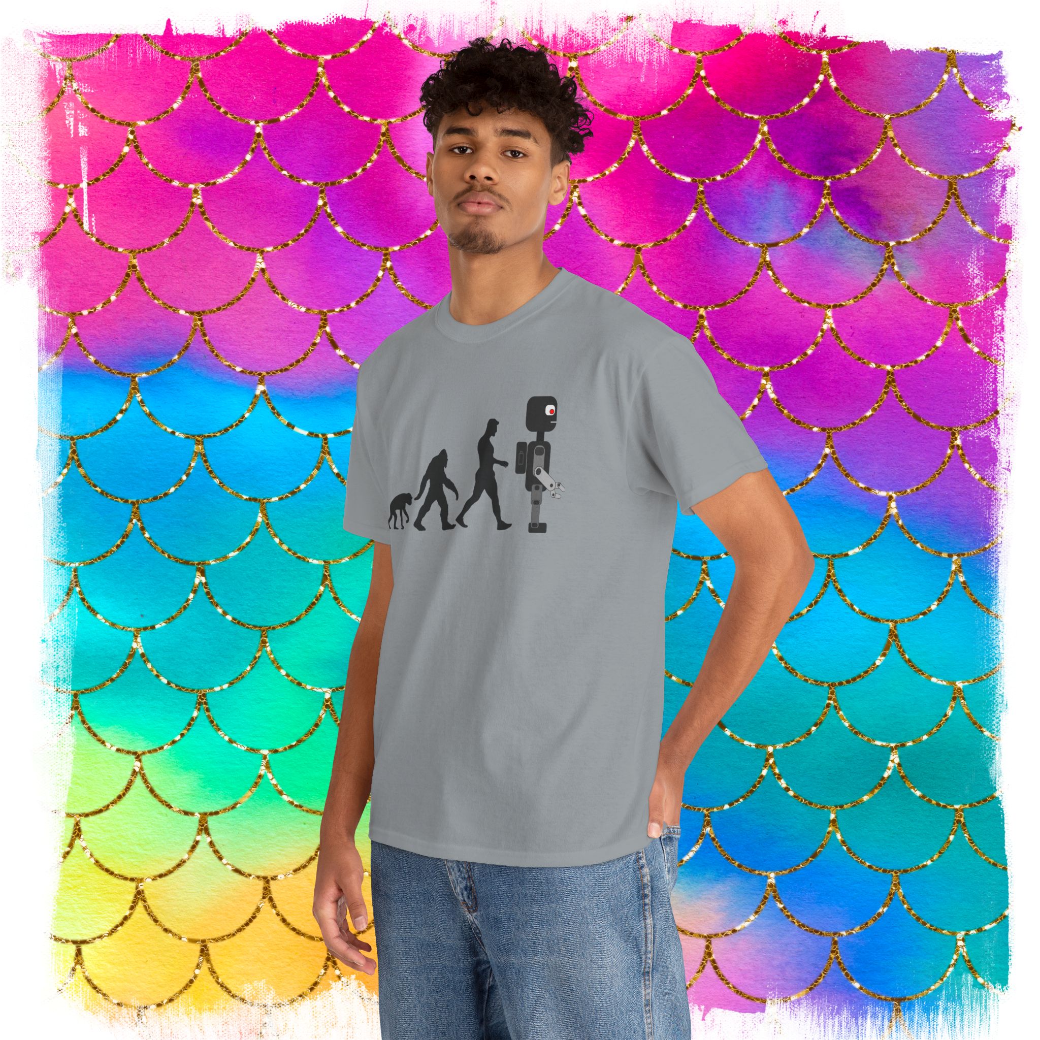 Sheldon Robot Evolution T-Shirt, The March of Progress - Image 10