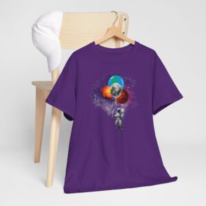 Sheldon Spaceman’s Trip Astronaut T-Shirt — Planets Balloon Design
