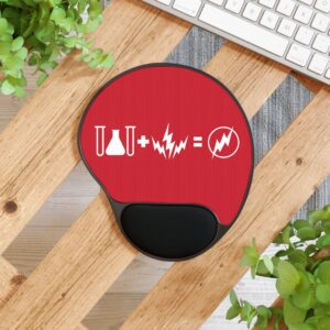 Sheldon Flash Bolt Equation Red Mouse Pad with Wrist Rest