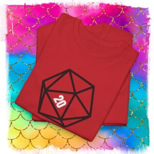 Sheldon D20 Dice I Win’ T-Shirt, Black Graphic Geek Gamer Tee