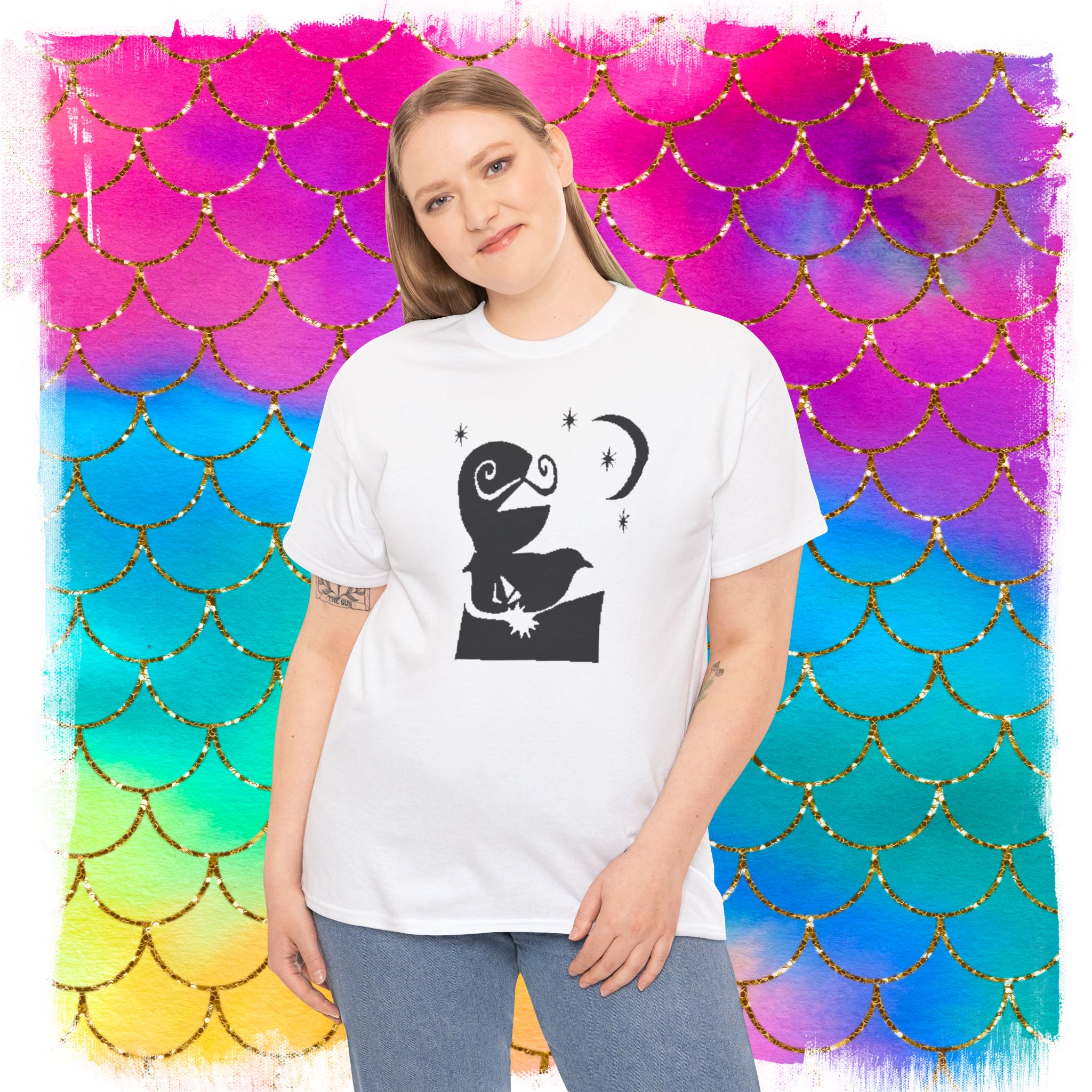 Sheldon "Good Night" Tee — Luminous Fish Graphic T-Shirt - Image 4