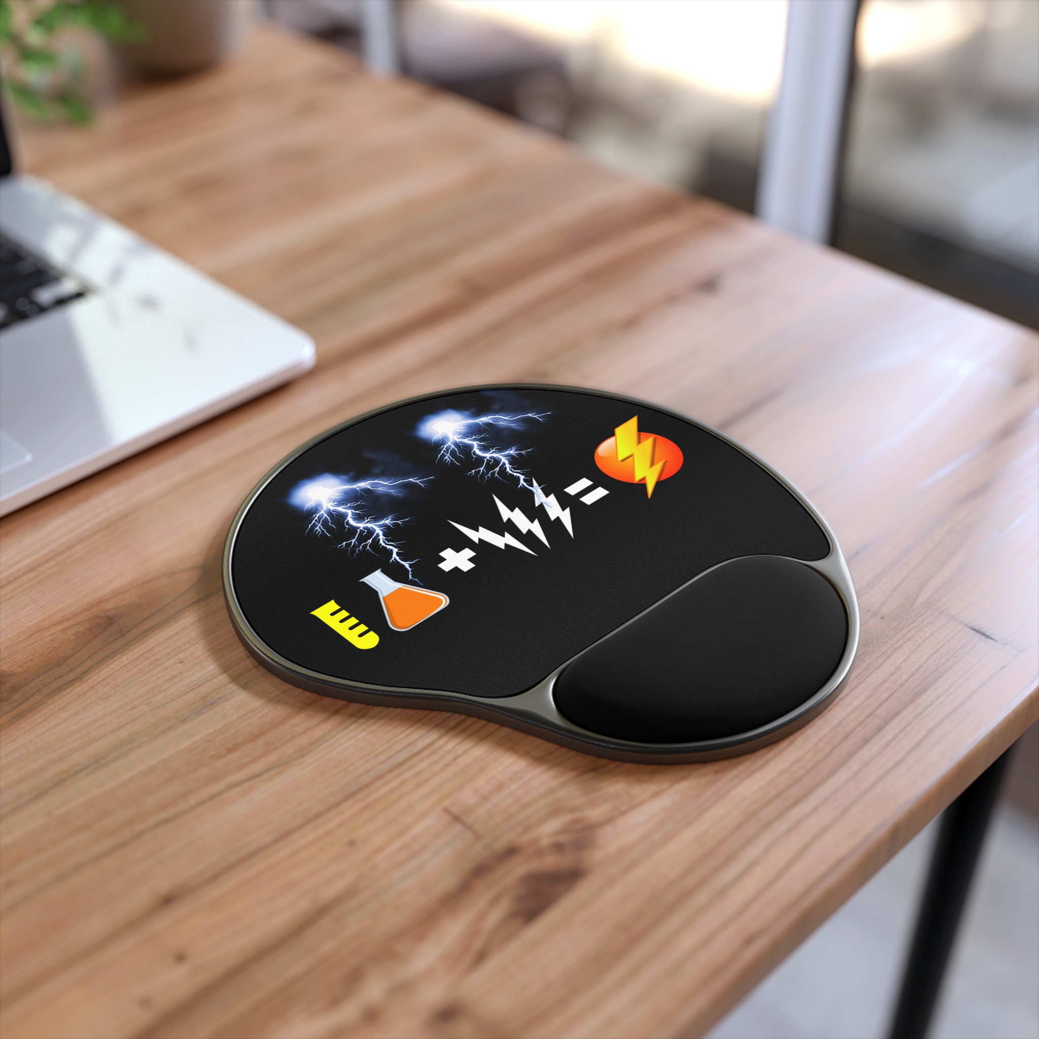 Sheldon Flash Bolt Equation Mouse Pad with Wrist Rest - Image 3