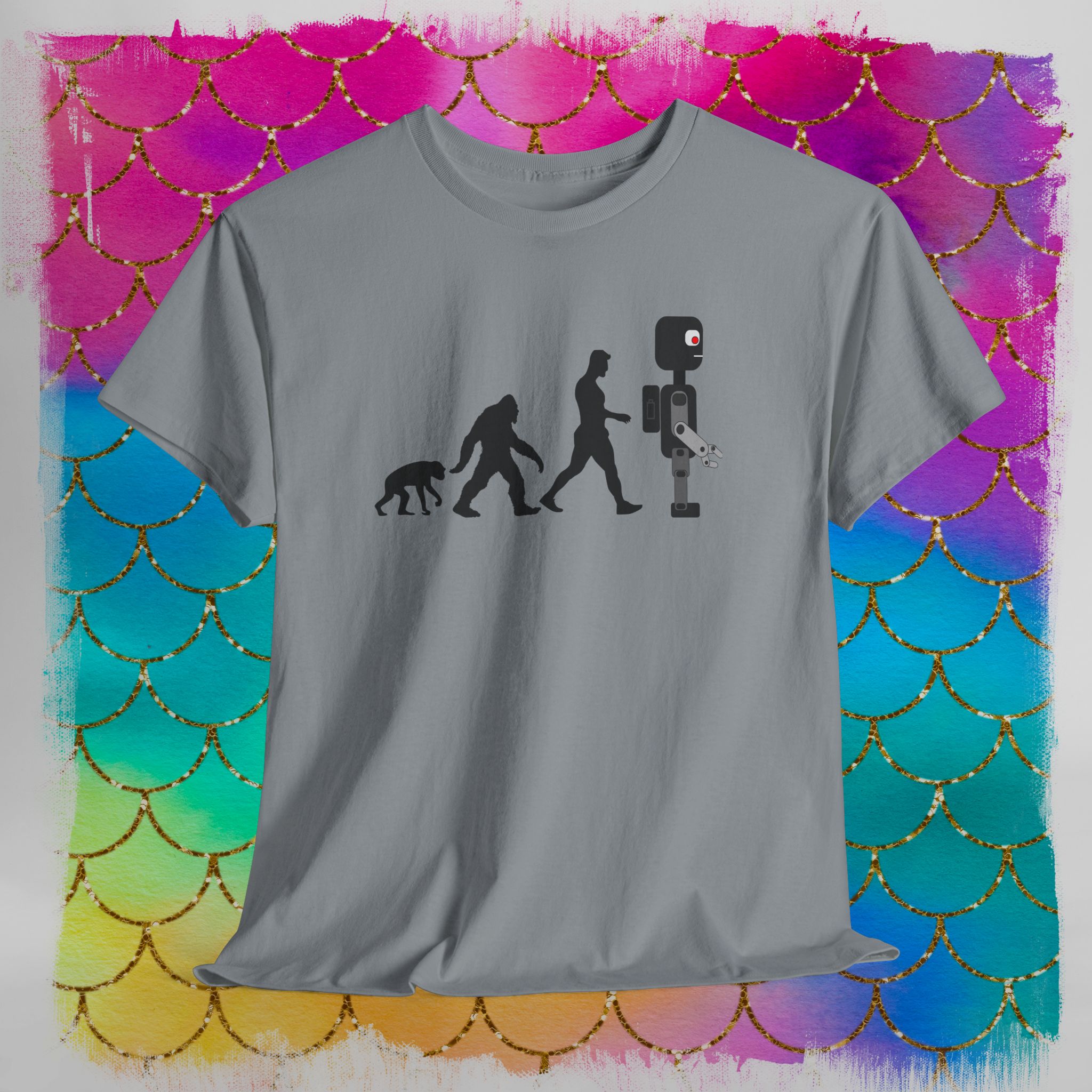 Sheldon Robot Evolution T-Shirt, The March of Progress - Image 11