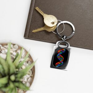 Sheldon DNA Rectangle Photo Keyring
