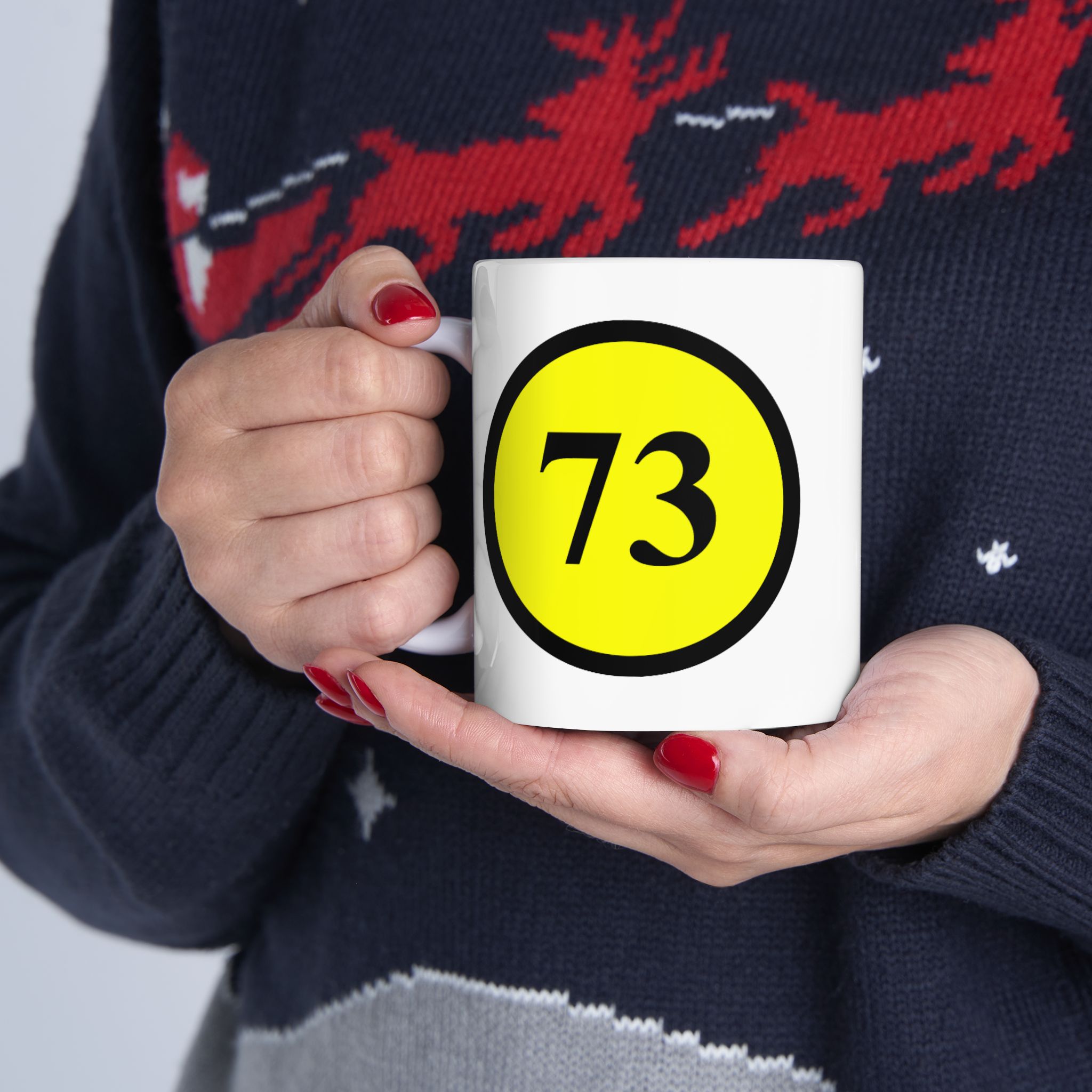 Sheldon 73 Best Number Hot Beverage Mugs - Image 7