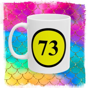 Sheldon 73 Best Number Hot Beverage Mugs