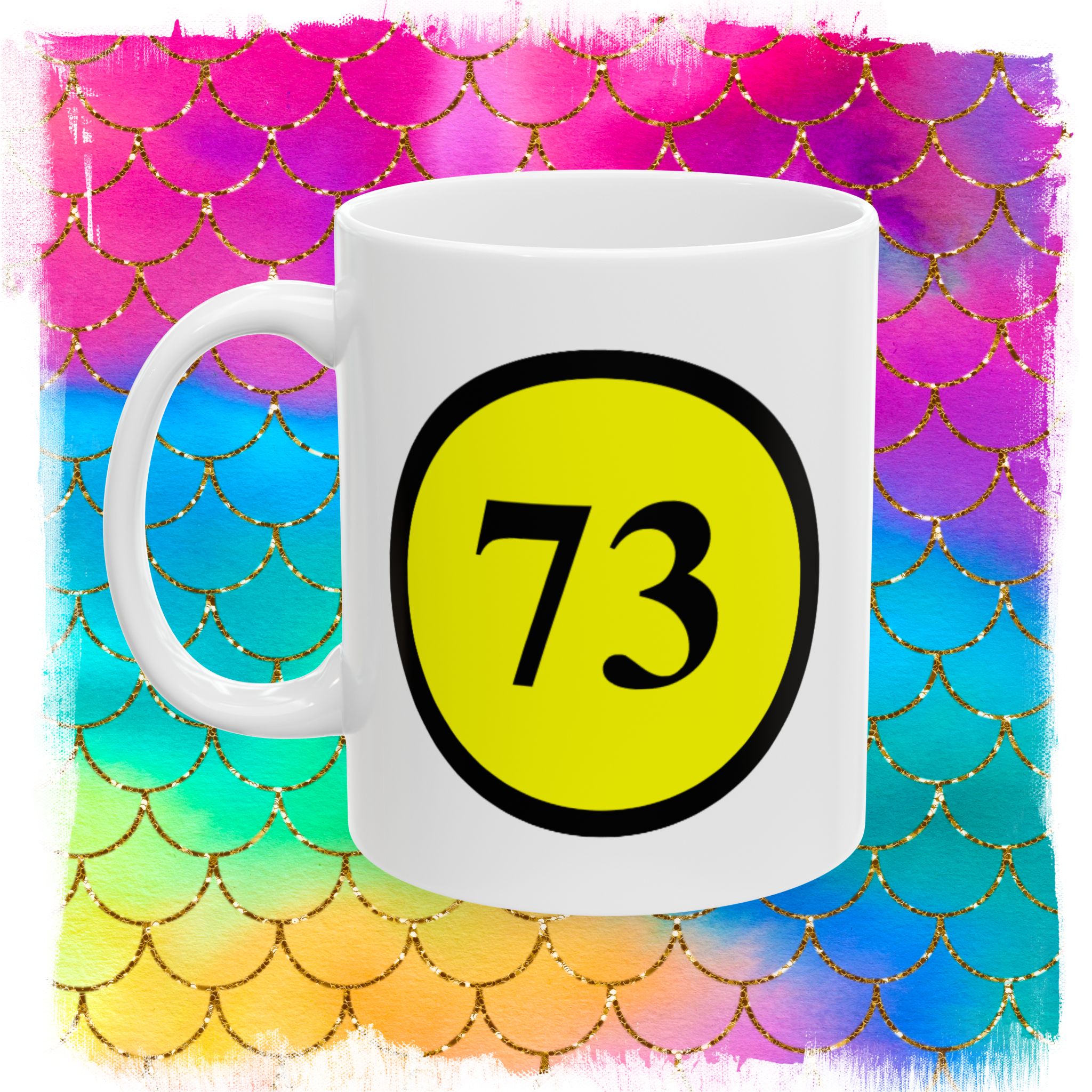 Sheldon 73 Best Number Hot Beverage Mugs - Image 2